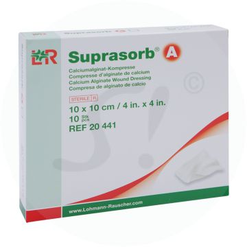 Suprasorb A Alginatverband 10 Stk. 10 x 10 cm