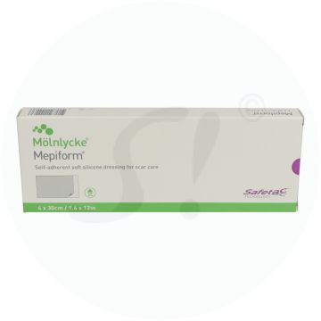 Mepiform Silikonverband  5 Stk. 4 x 30 cm
