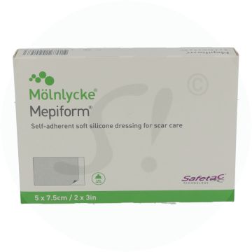 Mepiform Silikonverband  5 Stk. 5 x 7,5 cm