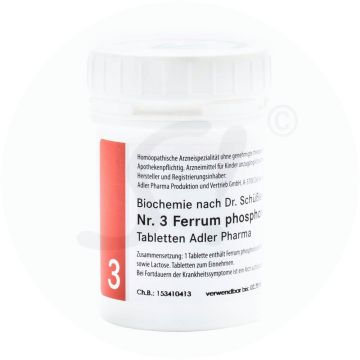 Adler Pharma Schüßler Nr. 3 Ferrum Phosphoricum 1 kg D 12