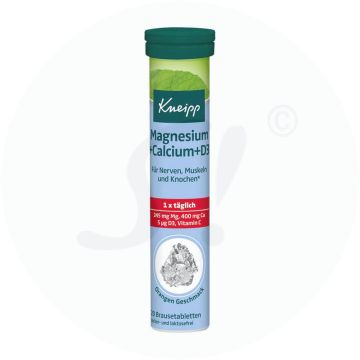 Kneipp Magnesium+Calcium+D3 Brausetabletten 20 Stk.