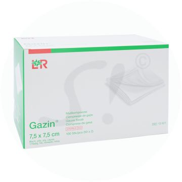 Lohmann & Rauscher Gazin® Mullkompresse steril 100 Stk. 8-fach 7,5 x 7,5