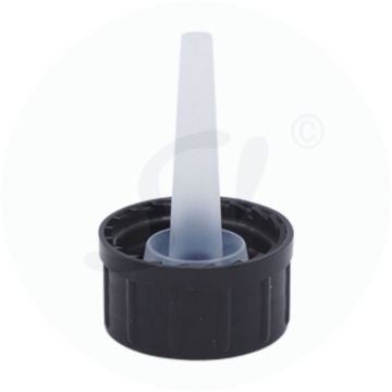 Verschraubung DIN22+Tropf 1 Stk. schwarz