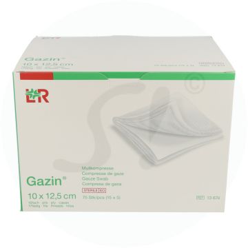 Mullkompresse Gazin steril 16-fach 75 Stk. 15 x 5 12,5 cm