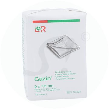 Lohmann & Rauscher Gazin® unsteril 100 Stk. 8-fach 9 x 7,5 cm