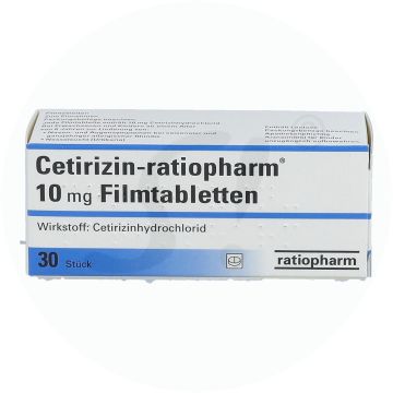 Ratiopharm Cetirizin 10 mg Filmtabletten 30 Stk.
