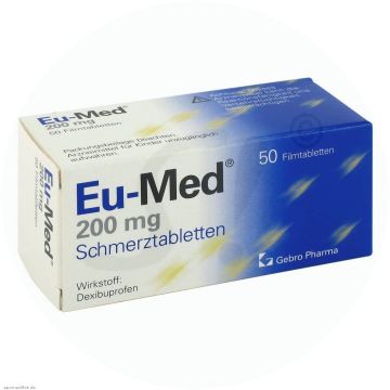 Eu-Med Schmerztabletten 200 mg 50 Stk.