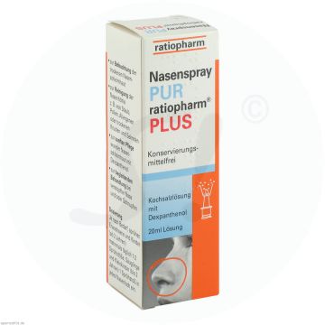 Ratiopharm Nasenspray Pur Plus 20 ml