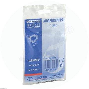 Basu Augenklappen Gummiband Schwarz 1 Stk.