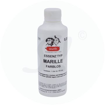 Wurth Essenz Marille Farblos 250 ml