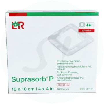 Suprasorb P PU-Schaumverband selbstklebend 10 Stk. 10 x 10 cm
