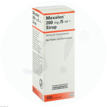 Mexalen 200 mg/5 ml Sirup 100 ml