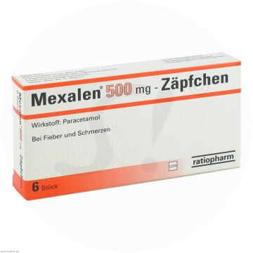Mexalen 500 mg Zäpfchen 6 Stk.