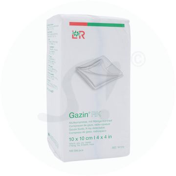 Lohmann & Rauscher Gazin® Mullkompresse RK 100 Stk. 16-fach 10 x 10 cm