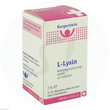 Burgerstein Tabletten L-Lysin 500 mg 30 Stk.