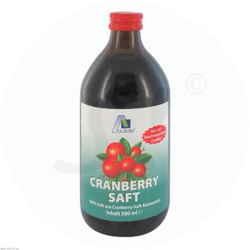 Avitale Cranberry Saft 100% Frucht 500 ml