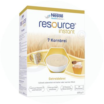 Nestlé Resource Instant Brei 7-Kornbrei 2 x 300 g 6 Stk.