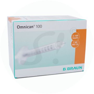 Insulininjektion Einmalspritze Omnican 100