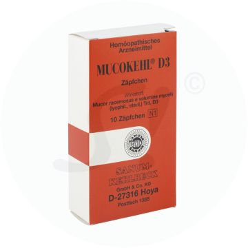 Sanum Kehlbeck Mucokehl D3 Suppositorium (Zäpfchen) 10 Stk.