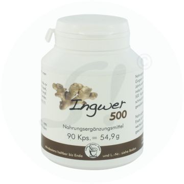 Ingwer Kapseln 500 mg 90 Stk.