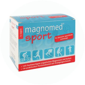 Magnomed Magnesium-Kalzium Sport Pulver Orange 7g 24 Stk.