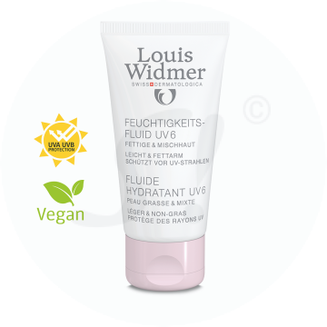Louis Widmer Feuchtigkeitsfluid UV 6 leicht parfümiert 50 ml