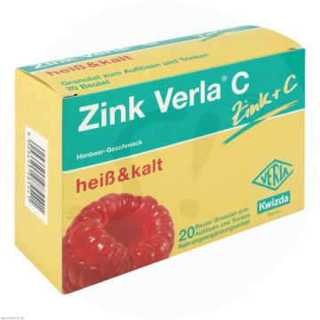 Verla Zink C Granulat Himbeer 20 Stk.