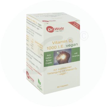 Dr. Wolz Vitamin D 2 Vegan Kapseln 60 Stk.