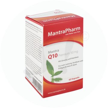 Q10 Kapseln Premium Mantra 50 mg 60 Stk.