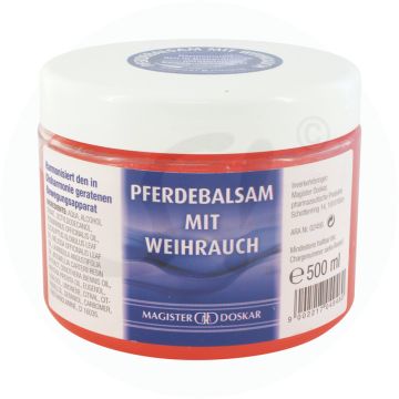 Mag. Doskar Pferdebalsam plus Weihrauch 500 ml