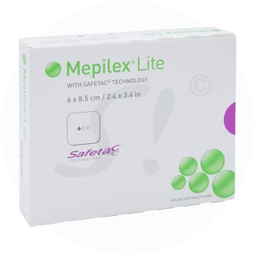 Mölnlycke Mepilex Lite Verband  5 Stk. 6 x 8,5 cm