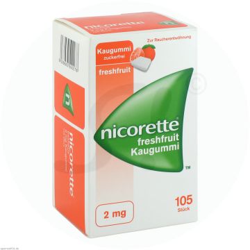 Nicorette Freshfruit Kaugummi 2 mg 105 Stk.