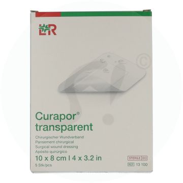 Curapor Wundverband steril transparent 5 Stk. 10 x 8 cm transparent