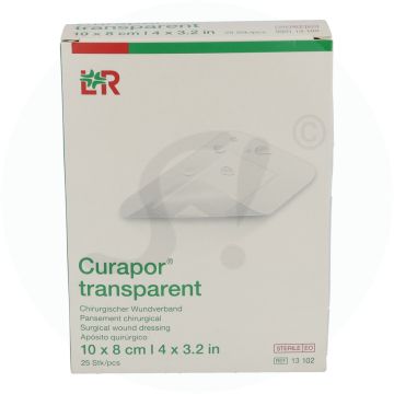 Curapor Wundverband steril transparent 25 Stk. 10 x 8 cm transparent