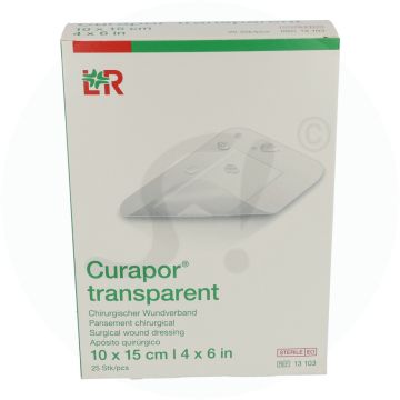 Curapor Wundverband steril transparent 25 Stk. 10 x 15 cm transparent