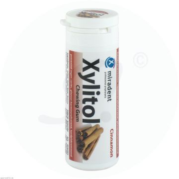 miradent Xylitol Chewing Gum 30 Stk. Zimt