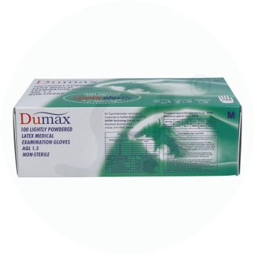 Untersuchungshandschuh Dumax Latex gepudert 100 Stk. Medium