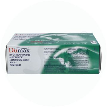 Untersuchungshandschuh Dumax Latex gepudert 100 Stk. Large