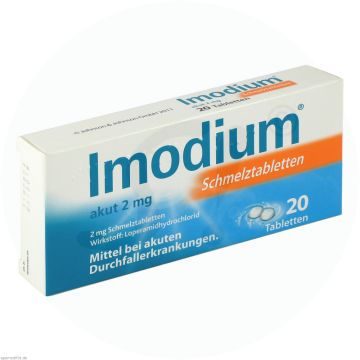 Imodium akut 2 mg Schmelztabletten 20 Stk.