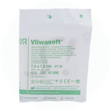 Vliwasoft 6-fach steril  10 x 10 cm 5 Stk.