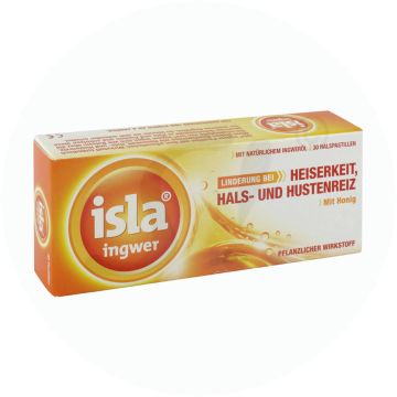 Isla Pastillen Ingwer und Honig 30 Stk.