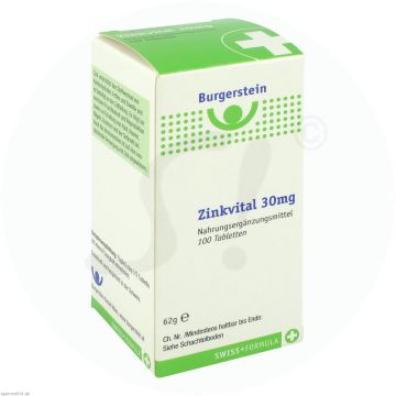 Burgerstein Zinkvital 30 mg Tabletten