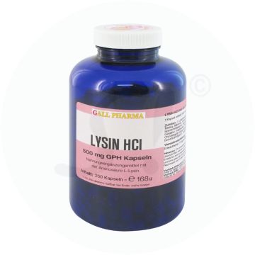 Gall Pharma Lysin Hcl 500 mg Kapseln 250 Stk.