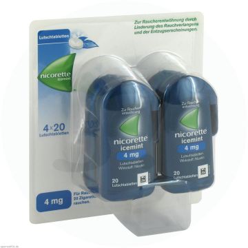 Nicorette Icemint Lutschtabletten 4 mg 80 Stk.