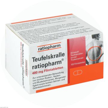 Ratiopharm Teufelskralle Filmtabletten 480 mg 100 Stk.