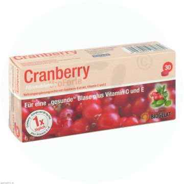 Biogelat Cranberry Uroforte Filmtabletten 30 Stk.