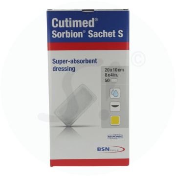 Cutimed Sorbion Sachet S Wundauflage 50 Stk. 20 x 10 cm