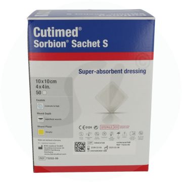Cutimed Sorbion Sachet S Wundauflage 50 Stk. 10 x 10 cm
