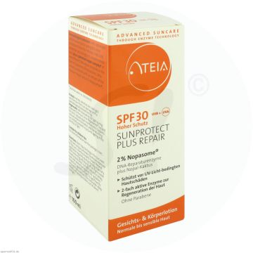 Ateia Sun DNA-Reparaturenzyme plus Nopal-Kaktus 2% 100 ml Lotion LSF 30