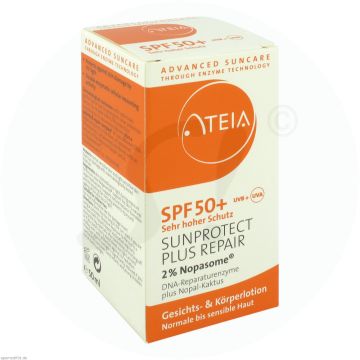 Ateia Sun DNA-Reparaturenzyme plus Nopal-Kaktus 2% 50 ml Lotion LSF 50+